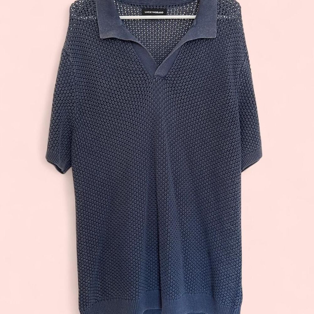 Lucky-brand Men's Navy Polo-shirts